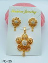 Designer Matte Gold Pandal Butti Set 2 Catalog
